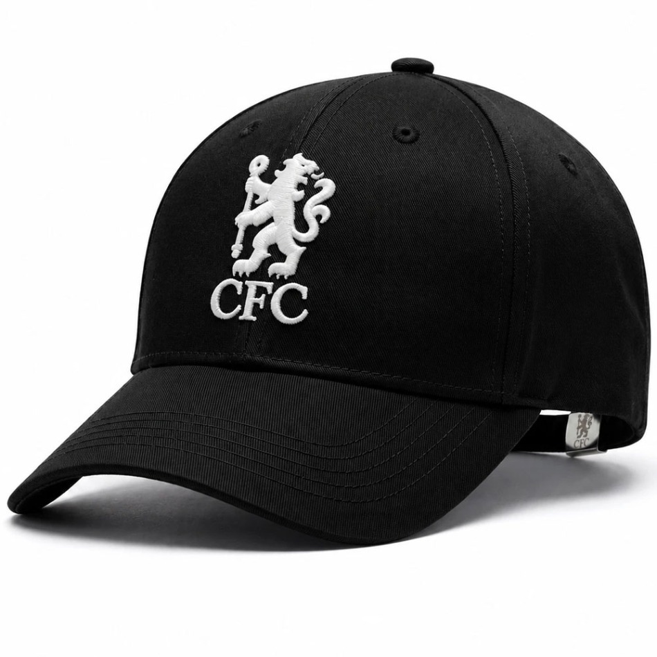 Kšiltovka CHELSEA FC Lion black - FC Chelsea kšiltovky, čepice, rukavice