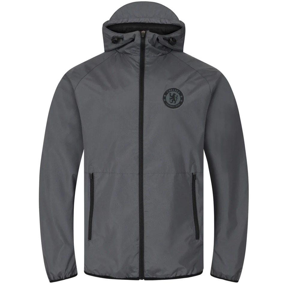 FC Chelsea pánská bunda s kapucí Shower grey