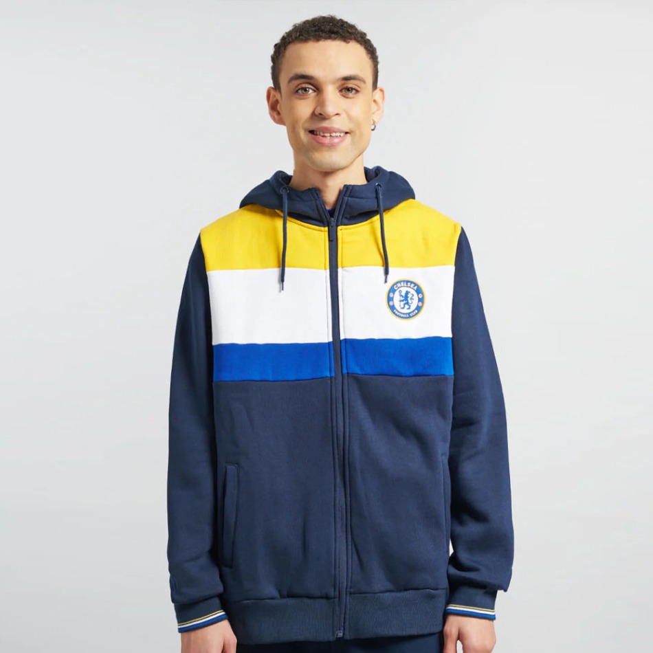 FC Chelsea pánská mikina s&nbsp;kapucí Full Zip colour - FC Chelsea mikiny, bundy
