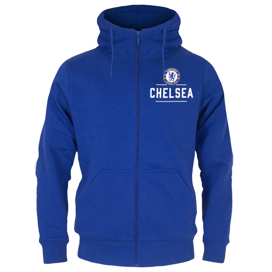 FC Chelsea pánská mikina s&nbsp;kapucí Zip royal - FC Chelsea mikiny, bundy