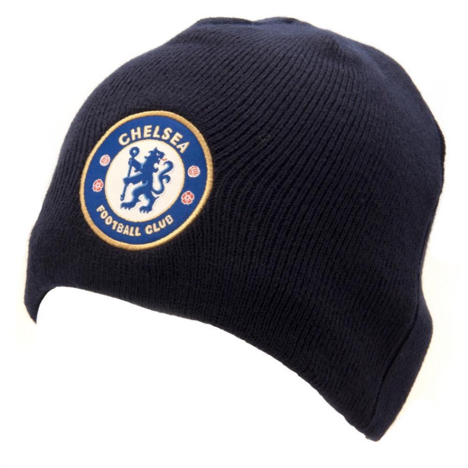 FC Chelsea zimní čepice basic navy - FC Chelsea šály, čepice, rukavice