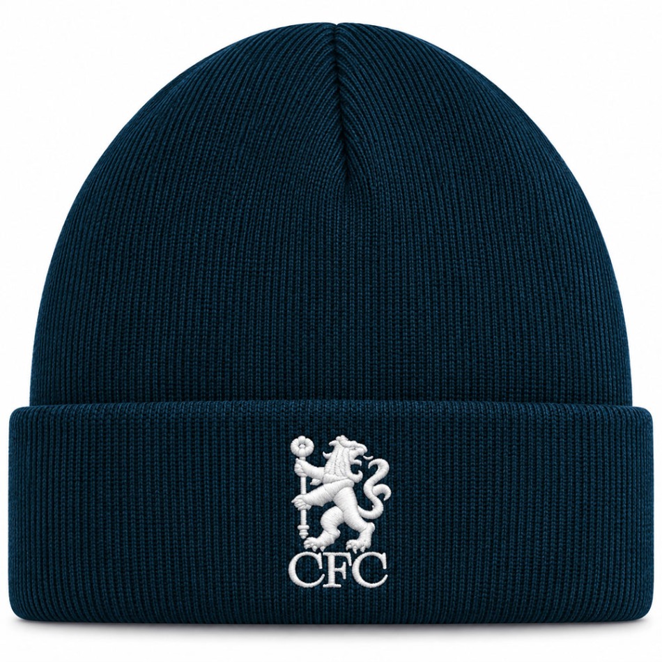 FC Chelsea zimní čepice Midnight Blue Cuff Beanie - FC Chelsea šály, čepice, rukavice