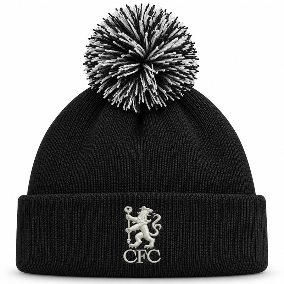 FC Chelsea zimní čepice Crest Ski Hat - FC Chelsea šály, čepice, rukavice