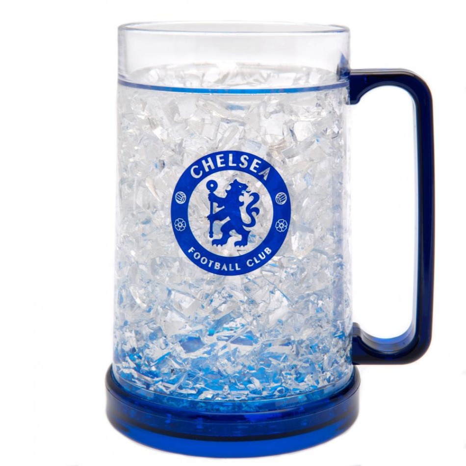 FC Chelsea plastová pivní sklenice winter logo - FC Chelsea sklenice, hrníčky, misky
