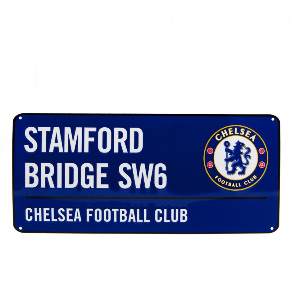 FC Chelsea cedule na zeď Street Sign BL - FC Chelsea vlajky, plakáty