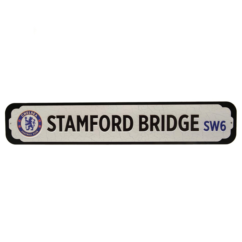 FC Chelsea cedule na zeď Deluxe Stadium Sign - FC Chelsea vlajky, plakáty