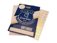 FC Everton narozeninové přání se samolepkami Have a&nbsp;fantastic Birthday