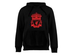 FC Liverpool dětská mikina s kapucí No35 black