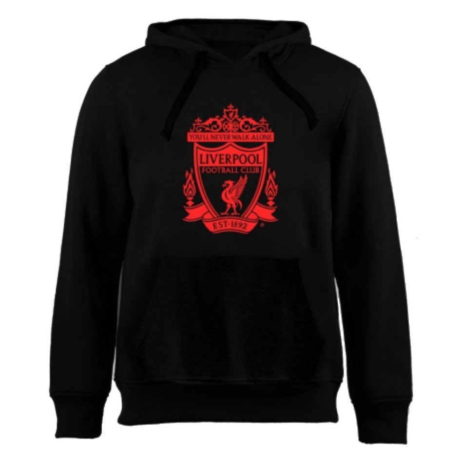 FC Liverpool dětská mikina s kapucí No35 black