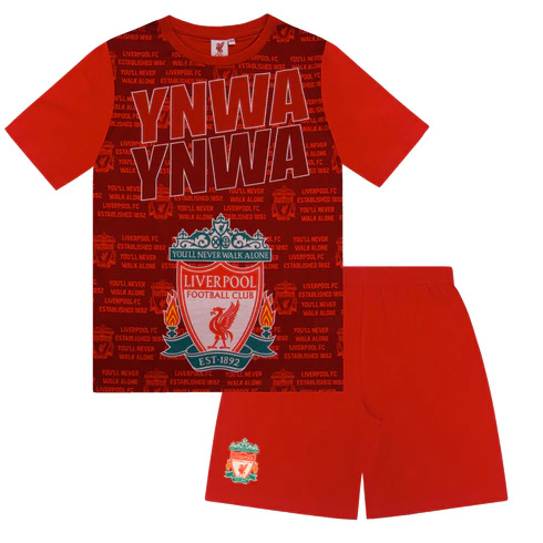 FC Liverpool dětské pyžamo Text red - FC Liverpool dětské oblečení