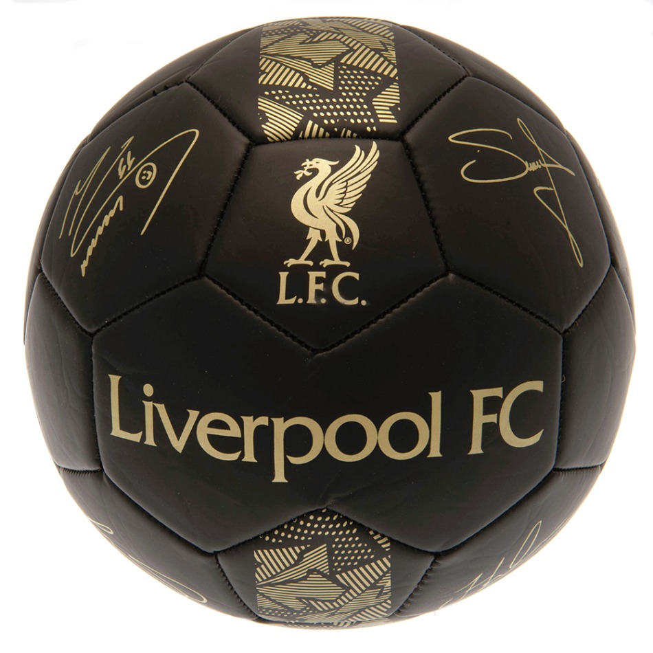 FC Liverpool fotbalový míč Signature Gold PH - size 5