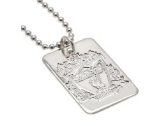 FC Liverpool řetízek na krk se psí známkou Silver Plated Dog Tag & Chain