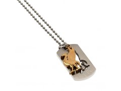 FC Liverpool řetízek na krk se psí známkou Bi Colour Cut Out Dog tag & chain