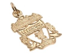FC Liverpool zlatý přívěšek 9ct Gold Pendant Crest