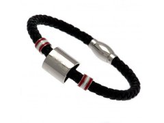 FC Liverpool kožený náramek Colour Ring Leather Bracelet