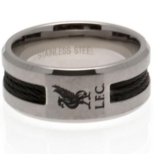 FC Liverpool prsten Black Inlay Large