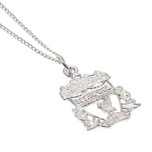 FC Liverpool řetízek na krk s&nbsp;přívěškem Sterling Silver Pendant & Chain CR - FC Liverpool klíčenky, náramky, šperky
