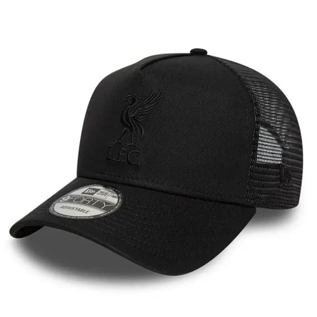 FC Liverpool čepice baseballová kšiltovka 9forty Trucker black - FC Liverpool kšiltovky, čepice, rukavice