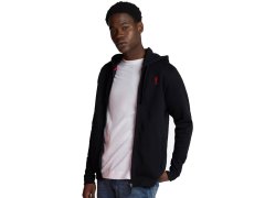 FC Liverpool pánská mikina s kapucí zip thru black