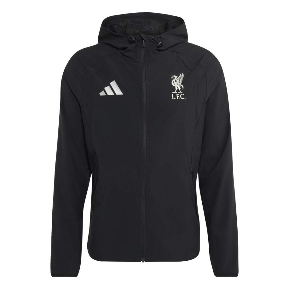 FC Liverpool pánská bunda Travel Windbreaker black - FC Liverpool mikiny, bundy