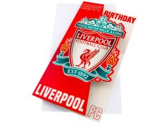 FC Liverpool narozeninové přání Crest Birthday Card