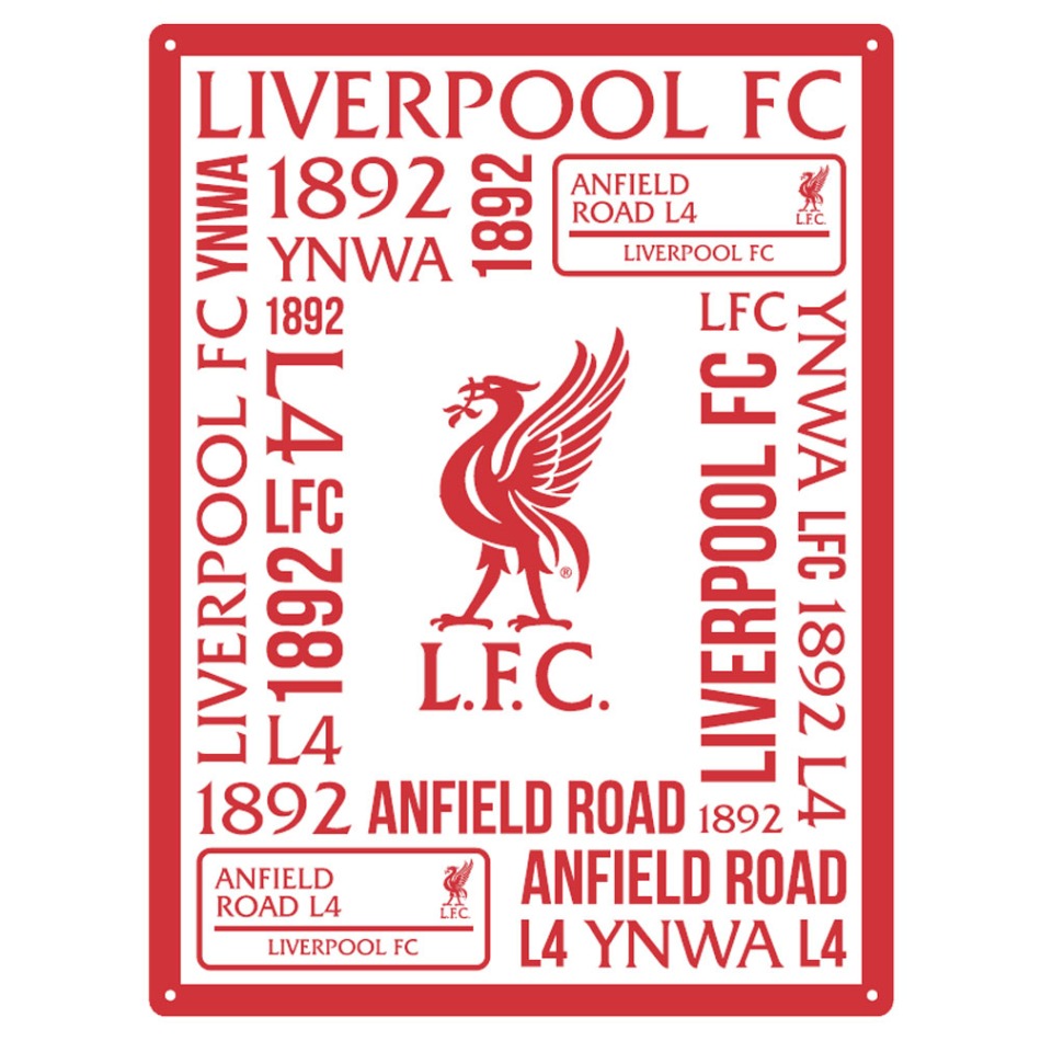 Liverpool FC Large Montage Sign - FC Liverpool ostatní suvenýry