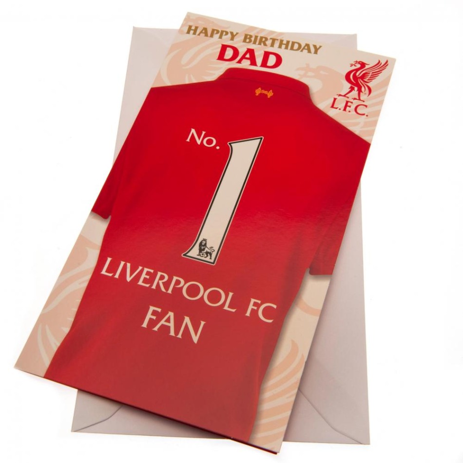 FC Liverpool narozeninové přání Birthday Card Dad