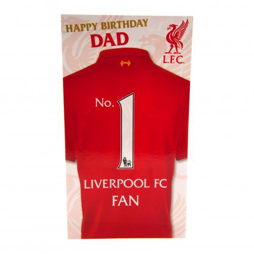 FC Liverpool narozeninové přání Birthday Card Dad - FC Liverpool ostatní suvenýry