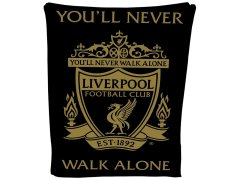 FC Liverpool fleecová deka Gold Black