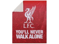 FC Liverpool fleecová deka Slogan Sherpa