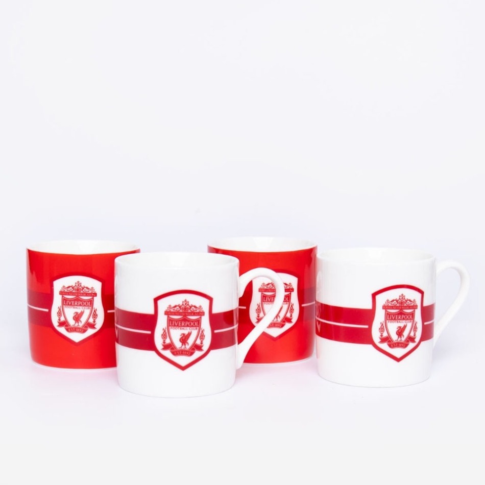 FC Liverpool sada hrnků 4 pcs espresso