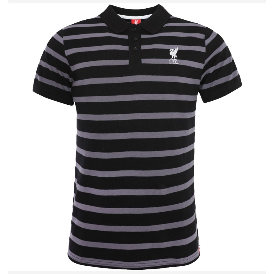 FC Liverpool pánské polo tričko Stripe black