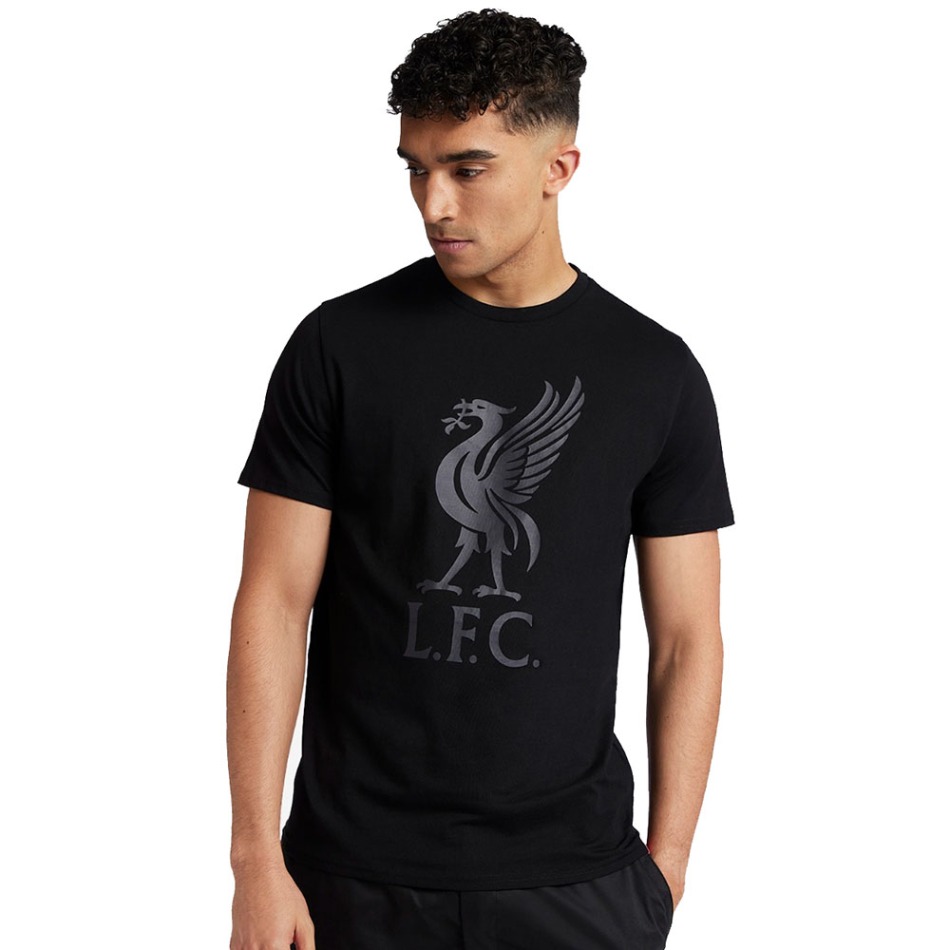 FC Liverpool pánské tričko Liverbird black - FC Liverpool trička, polo trička, košile