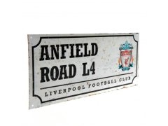 FC Liverpool cedule na zeď street sign retro
