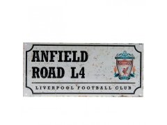 FC Liverpool cedule na zeď street sign retro