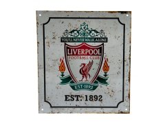 FC Liverpool cedule na zeď Retro Logo Sign