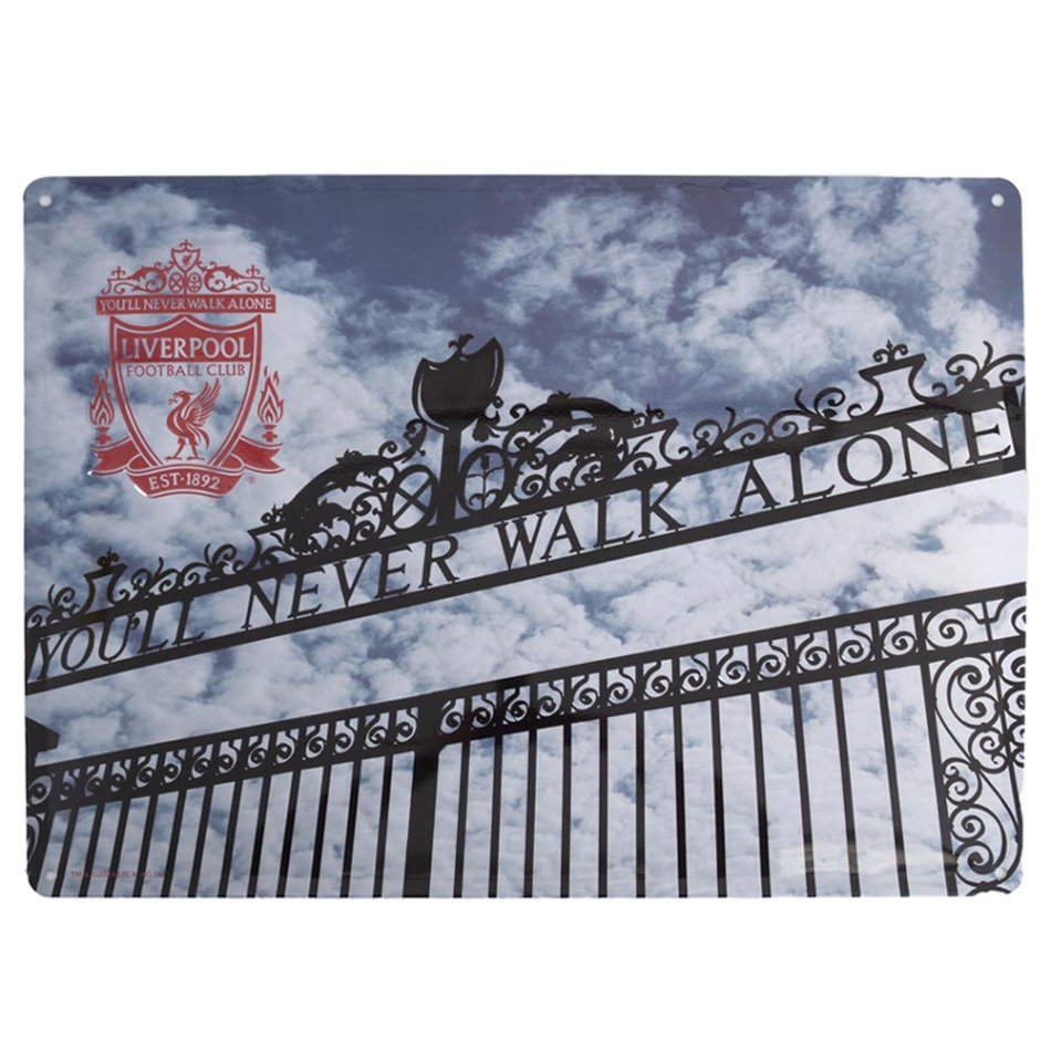 FC Liverpool cedule na zeď Shankly Gates Large