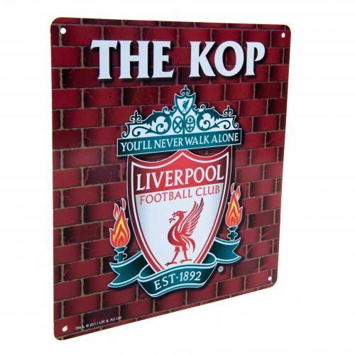 FC Liverpool cedule na zeď The Kop Sign - FC Liverpool vlajky, plakáty