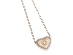 FC Rangers přívěšek na krk Stainless Steel Heart Necklace