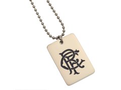 FC Rangers psí známka na krk Enamel Crest Dog Tag & Chain