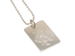 FC Rangers řetízek na krk se psí známkou Silver Plated Dog Tag & Chain