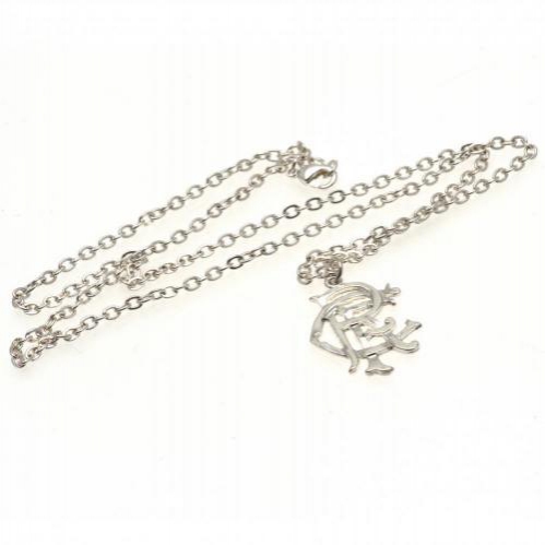 FC Rangers řetízek na krk s&nbsp;přívěškem silver pendant, chain xl - FC Rangers klíčenky, náramky, šperky