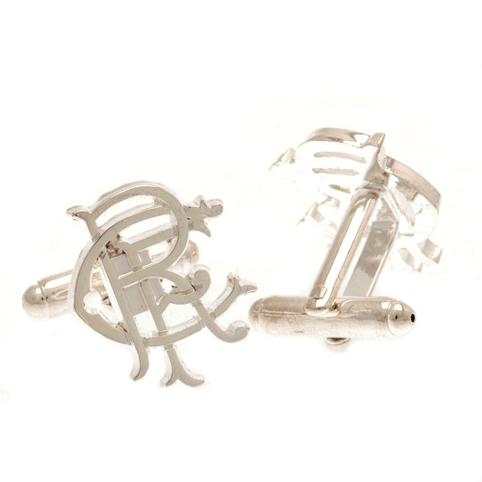 FC Rangers manžetové knoflíčky Silver Plated RFC Cufflinks - FC Rangers klíčenky, náramky, šperky