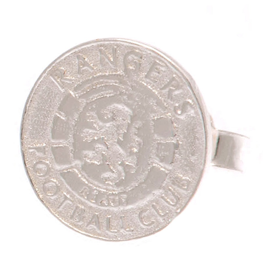 FC Rangers náušnice Ready Crest Sterling Silver Stud Earring - FC Rangers klíčenky, náramky, šperky