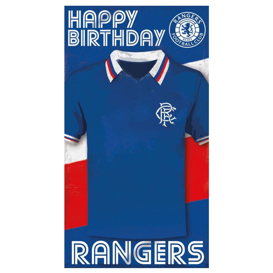 FC Rangers narozeninové přání Shirt Birthday Card - FC Rangers ostatní suvenýry