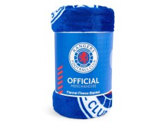 Rangers FC Multi Crest Fleece Blanket