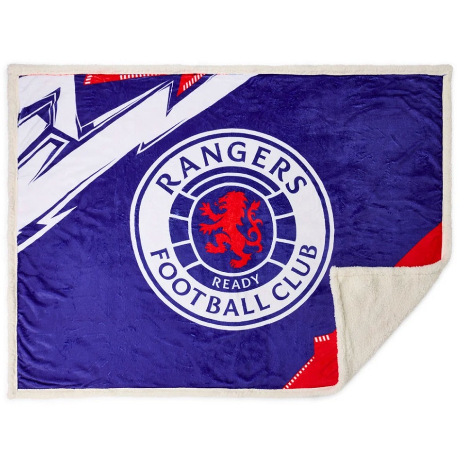 Rangers FC Geo Sherpa Fleece Blanket - FC Rangers povlečení, ručníky, deky