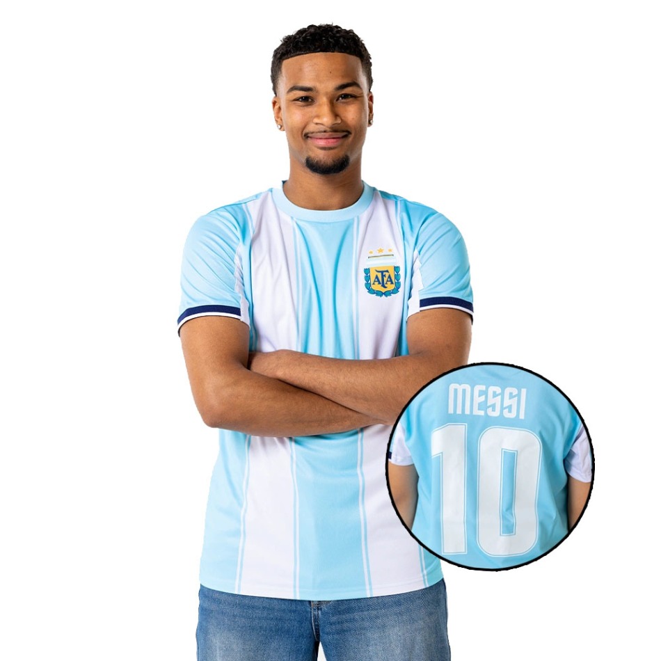 Fotbalové reprezentace fotbalový dres replica Argentina Messi Home