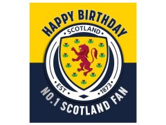 Fotbalové reprezentace narozeninové přání Scottish Birthday Card