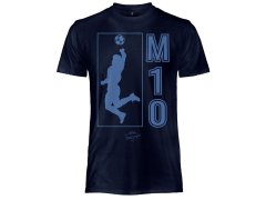 Fotbalové reprezentace pánské tričko Argentina Diego Maradona Siluete navy